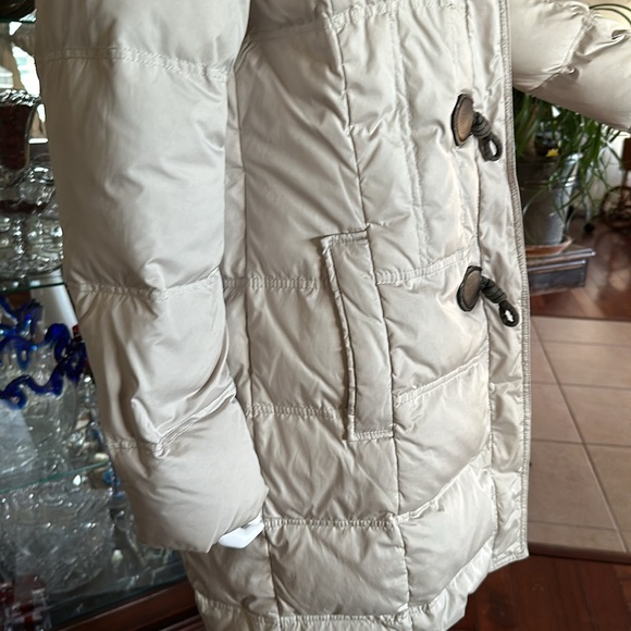 Comma Winter Down Coat Off White/ Gray EU Size 40 - Picture 9 of 11